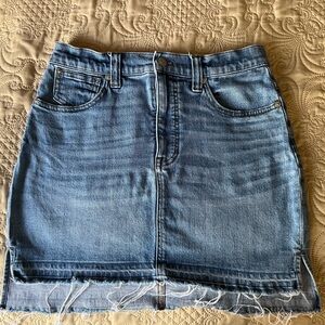 Madewell Denim mini skirt